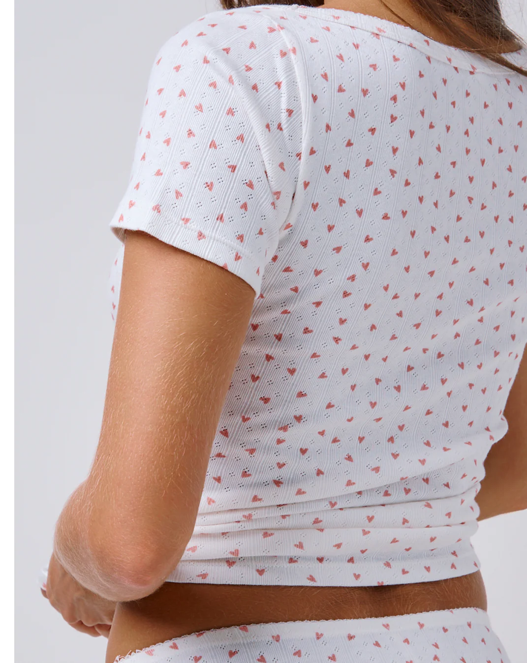 Haut de Pyjama Pointelle - Love - Image 3