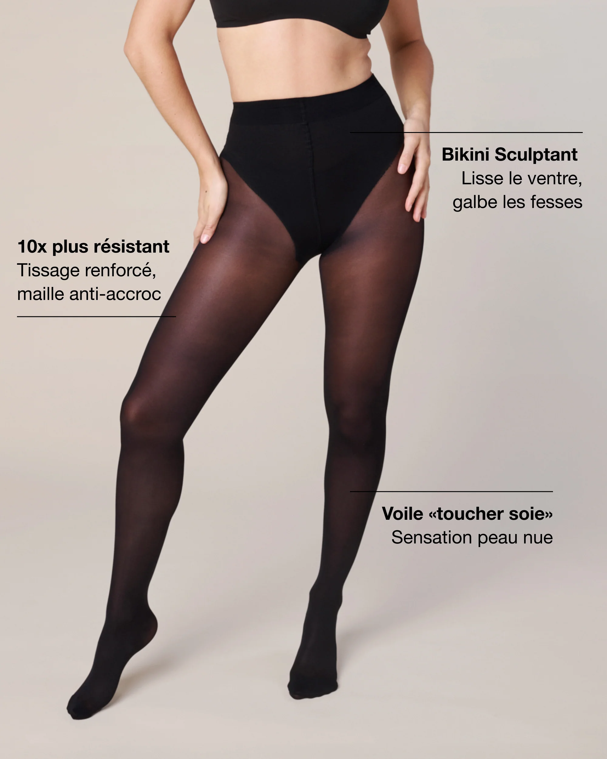 Le Collant Parfait - Bikini Sculptant - Dark 60D - Image 3