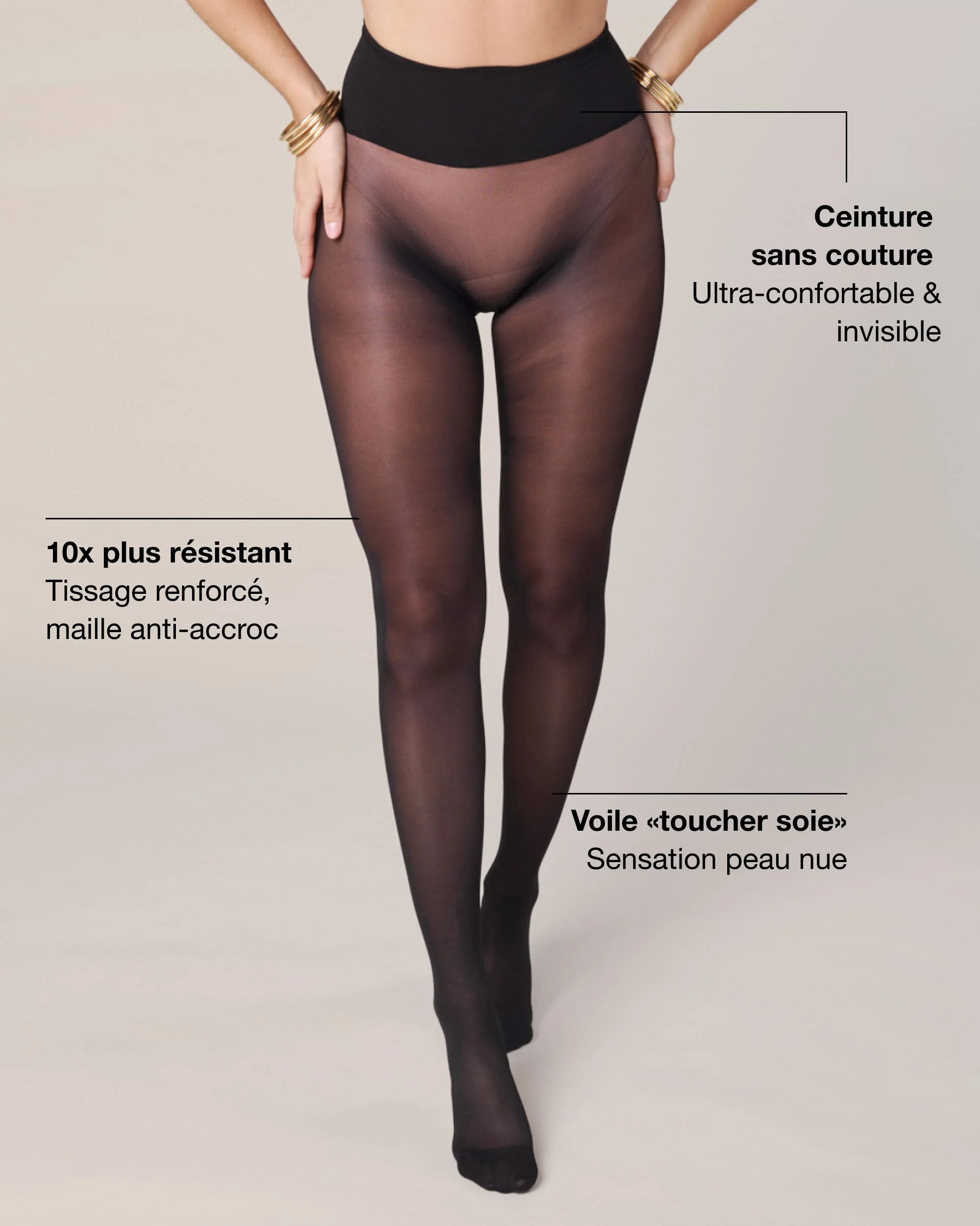 Le Collant Parfait - Sans Couture - Dark 40D - Image 2