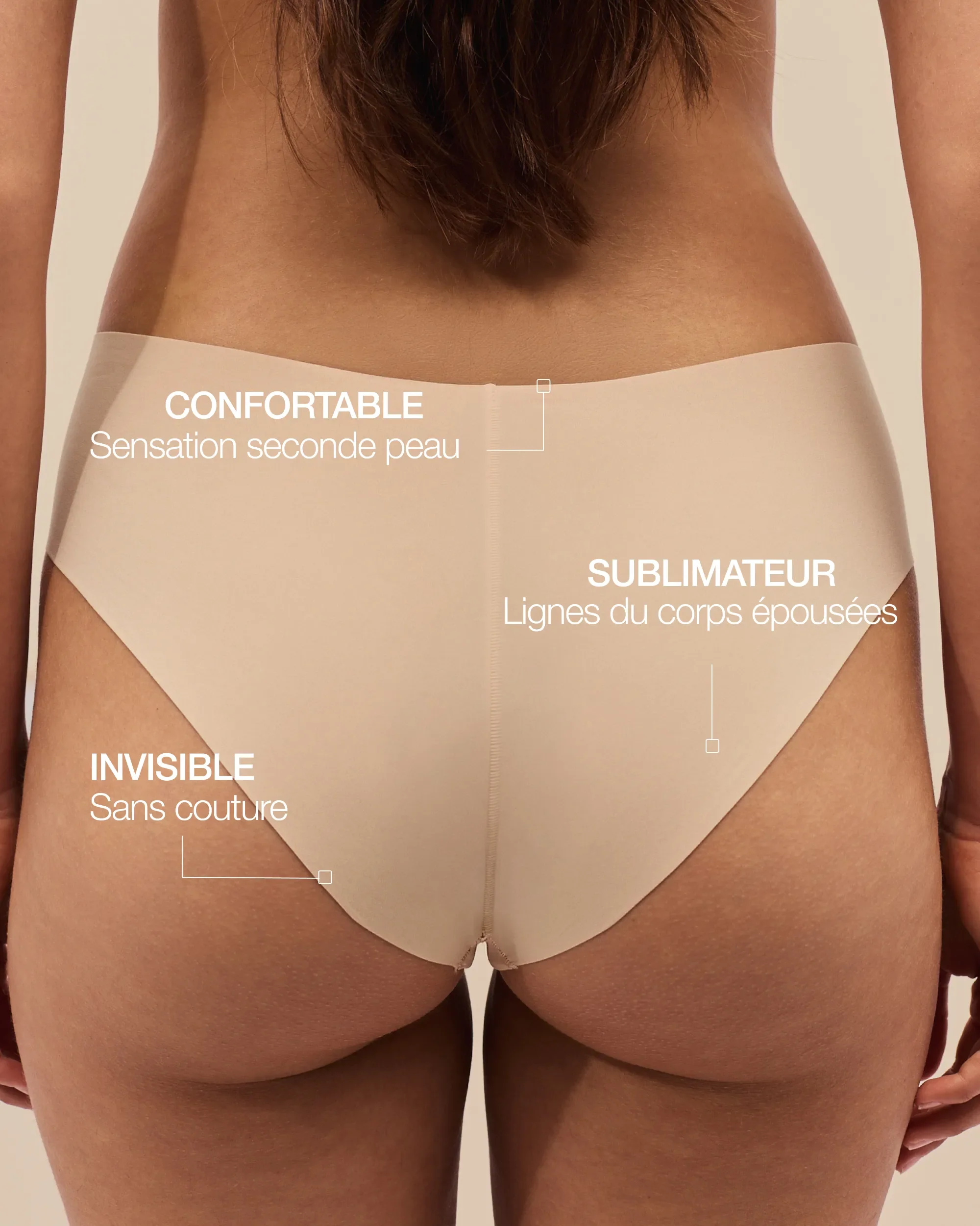 Shorty Sans Couture The Lift - Light Beige - Image 4