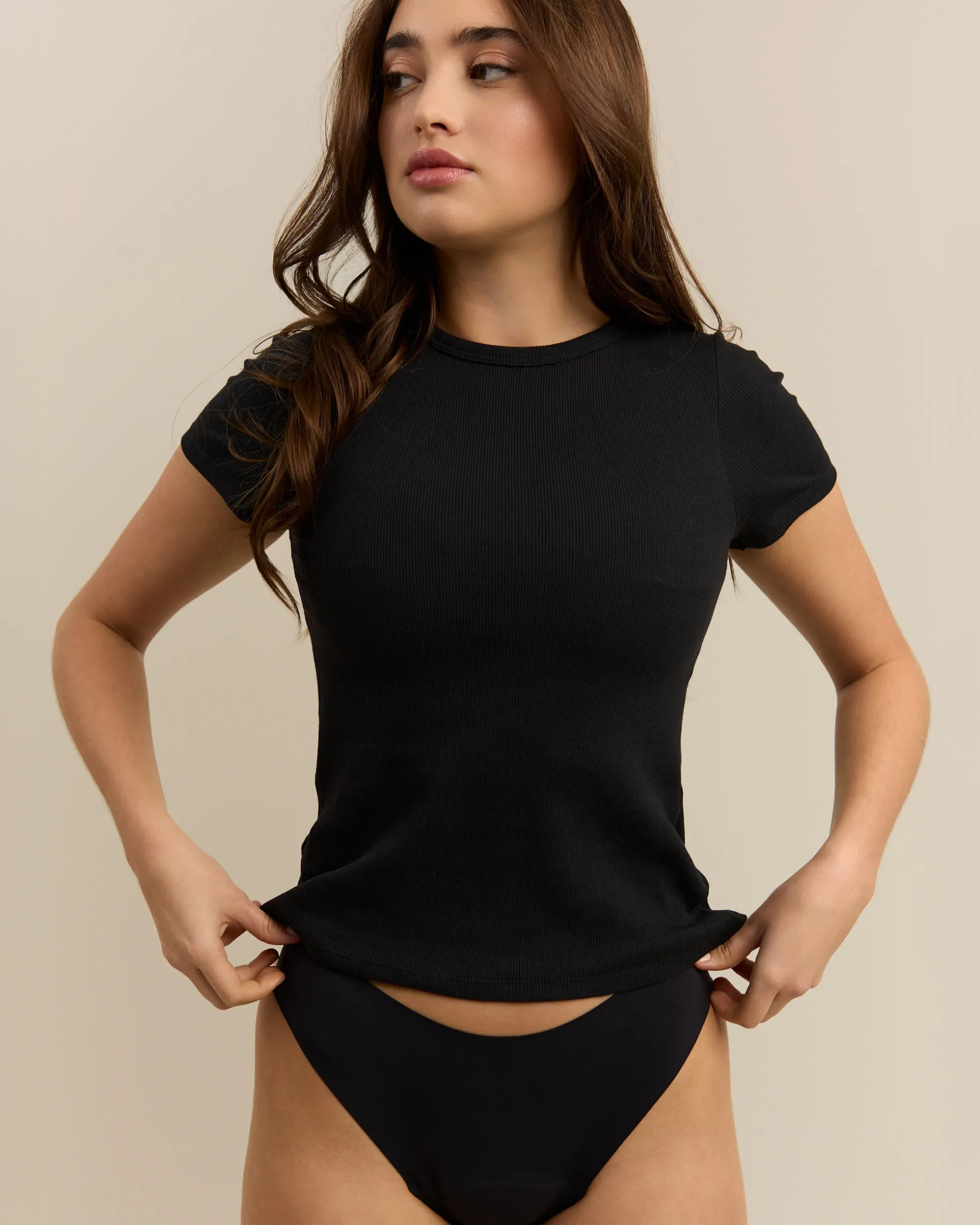Tee-shirt Coton Côtelé - Dark